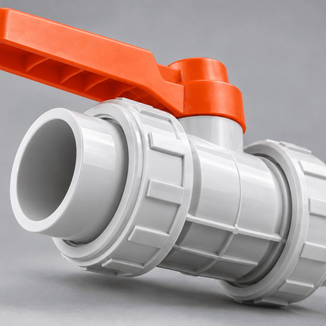 15MM (½″) UPVC Ball Valve With ABS Strong Handle (P)